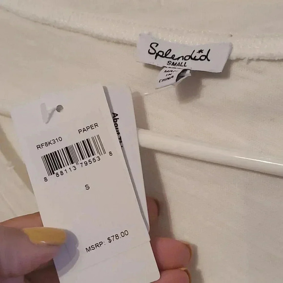 SPLENDID WOMENS DISTRESSED TOP - Picture 4 of 5